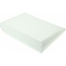 A0629107, Comtec Series White ABS Desktop Enclosure, Sloped Front, 290 x 200 x 76mm