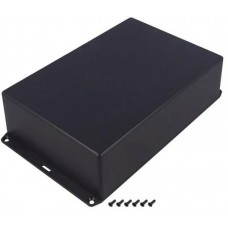 1591XXFFLBK, Enclosures, Boxes, & Cases 1591XXF FLANGED LID BLACK ABS