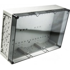 74400301, AKL Series Grey Polystyrene Enclosure, IP65, Transparent Lid, 450 x 300 x 132mm