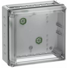 73351101, AK 14 Series Grey Plastic Enclosure, IP65, IK08, Flanged, Transparent Lid, 315 x 300 x 147mm