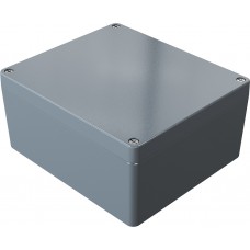 01232011, Aluminium Standard Series Grey Die Cast Aluminium Enclosure, IP66, IK09, Grey Lid, 232 x 202 x 111mm