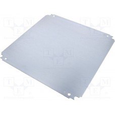 Mounting plate, galvanized steel, (W x H) 350 x 350 mm, silver, NSYMM44