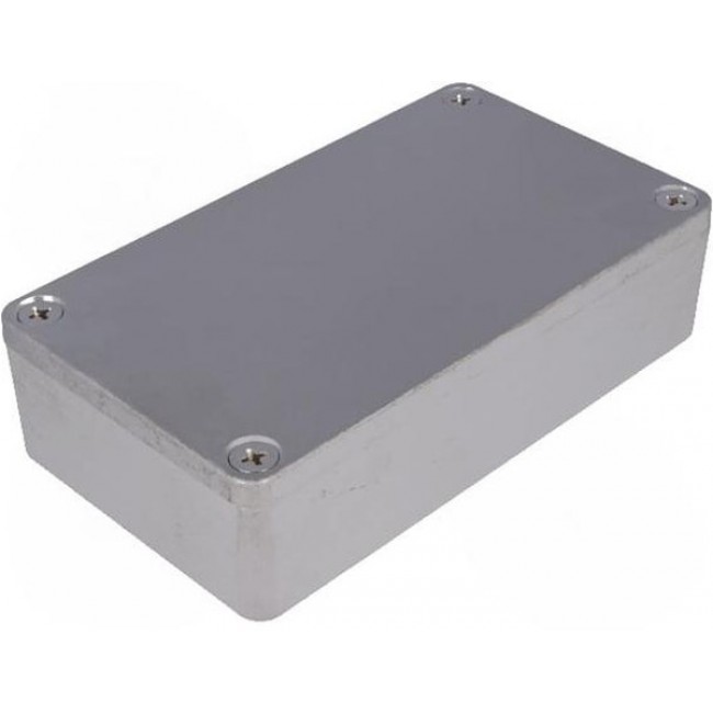 Aluminum enclosure, (L x W x H) 115 x 66 x 25 mm, natural, IP66, 1550Z106