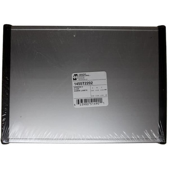 1455T2202, Box Aluminum Natural End Panel(s) 8.661" L x 6.496" W (219.99mm x 165.00mm) X 2.028" (51.51mm)