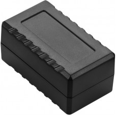 Black ABS Enclosure, Black Lid, 31.5 x 56.5 x 27.2mm