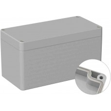 Grey ABS General Purpose Enclosure, IP66, IK07, Grey Lid, 80 x 160 x 85mm