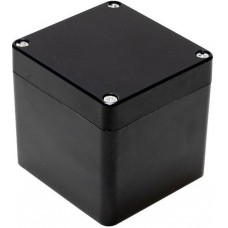 1590ZGRP084BK, Watertight GRP Enclosure 1590 75x80x74.8mm Black Polyester IP66