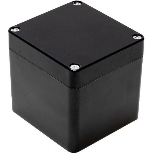 1590ZGRP084BK, Watertight GRP Enclosure 1590 75x80x74.8mm Black Polyester IP66