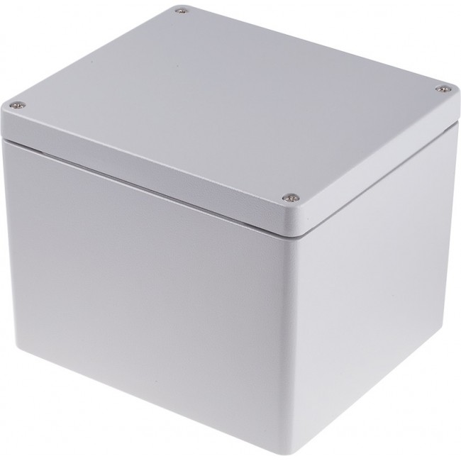 Grey Die Cast Aluminium Enclosure, IP66, Grey Lid, 200 x 230 x 180mm