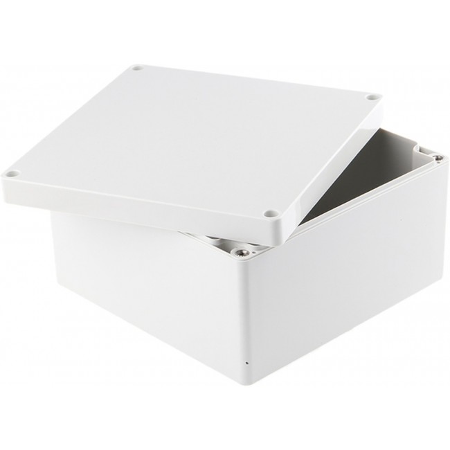 1554SGY, Box Polycarbonate Gray Cover Included 6.299" L x 6.299" W (159.99mm x 159.99mm) X 3.543" (90.00mm)