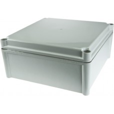 PC 2828 13 G ENCLOSURE, SOLID PC Series Grey Polycarbonate Enclosure, IP67, Grey Lid, 278 x 278 x 130mm