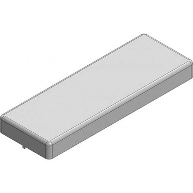 MS593-20S, RF Shield Shield, 1-Piece 0.811" (20.60mm) X 2.335" (59.30mm) Non-Vented Solder