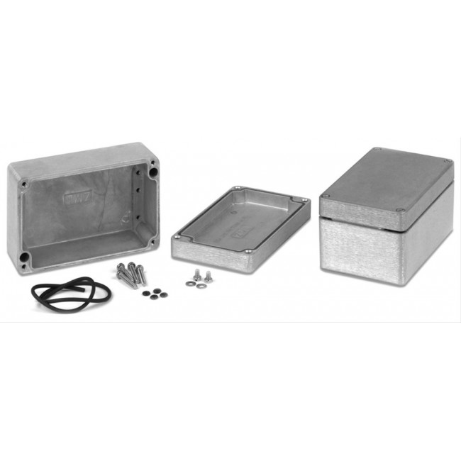 1590Z137GY, 1590Z Series Grey Die Cast Aluminium Alloy Enclosure, Flanged, Grey Lid, 200 x 80 x 60mm