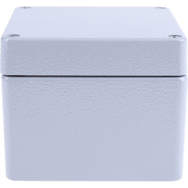 Grey Die Cast Aluminium Enclosure, IP66, Grey Lid, 100 x 100 x 81mm