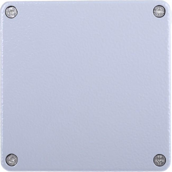 Grey Die Cast Aluminium Enclosure, IP66, Grey Lid, 100 x 100 x 81mm