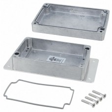 AN-2850-A, Natural Die Cast Aluminum Bracket Mount Enclosure - External 3.54 x 1.42 x 1.18 Inches - Internal 3.17 x 1.04 x 0 ...