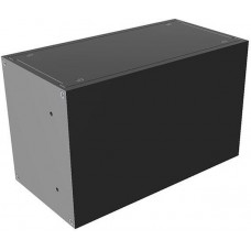 RM3U0804SBK, Aluminum Chassis, Enclosed 4.246" L x 8.300" W x 5.250" H (107.85mm x 210.82mm x 133.35mm) Black