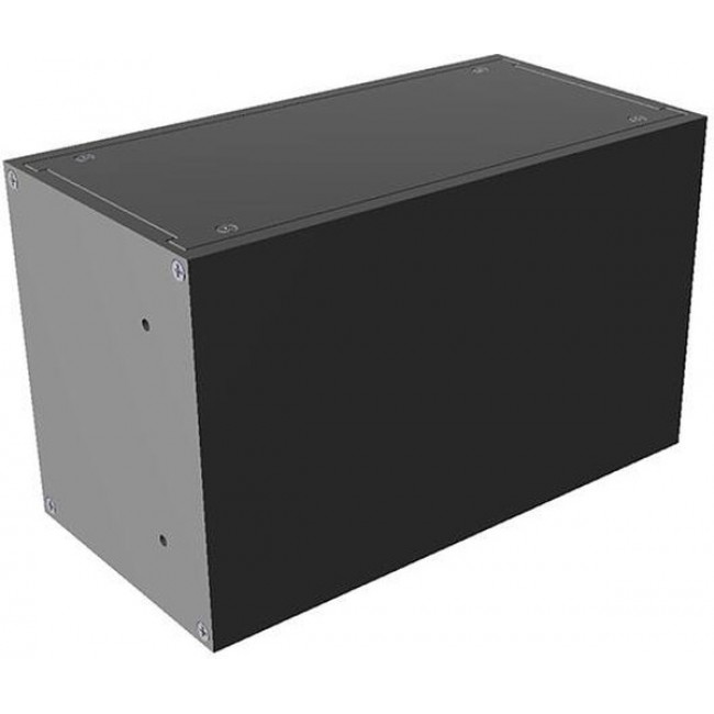 RM3U0804SBK, Aluminum Chassis, Enclosed 4.246" L x 8.300" W x 5.250" H (107.85mm x 210.82mm x 133.35mm) Black