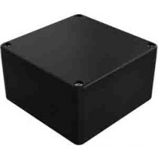 Black Fibreglass Reinforced Polyester Enclosure, IP66, IK09, Black Lid, 91 x 160 x 160mm