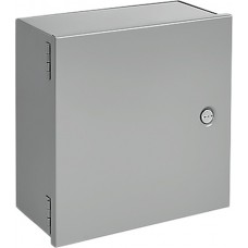 A10N86, Small Hinge-Cover Enclosure Type 1, 10.00x8.00x6.00, Gray, Steel