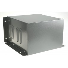 Grey Steel Enclosure, Flanged, Grey Lid, 182 x 257 x 271mm