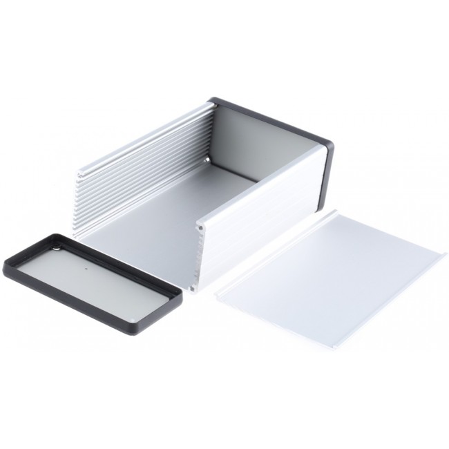 Aluminum enclosure, (L x W x H) 160 x 103 x 53 mm, natural, IP54, 1455N1601