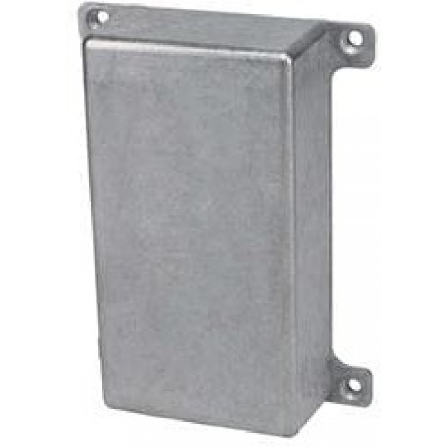 CU-5124, Natural Die Cast Aluminum Bracket Mount Box - External 4.37 x 2.37 x 1.21 Inches - Internal 4.06 x 2.06 x 1.06 In ...