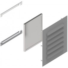 1481L3R66GY, Electrical Enclosure Accessories Type 3R Louver Kit 6x6 - Steel/Gray