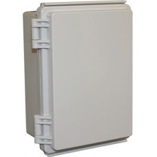 CHDX8-323, Heavy Duty Hinged Enclosure X8 135x185x85mm Grey ABS IP66 / IP67