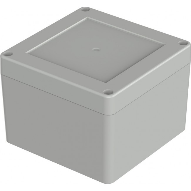 07311118 XM 111108 7035, Euromas X Series Light Grey Polycarbonate Enclosure, IP66, IP68, IK07, Light Grey Lid, 104.8 x 104.8 x 74.7mm