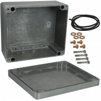 1590Z231, Enclosures, Boxes, & Cases HeavyDutyAlum/wMount 9.05x3.7x7.9"Natural