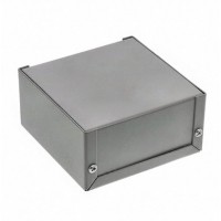 1411J, Enclosures, Boxes, & Cases Utility Enclosure - 4.0 x4.0 x 2.0" - Aluminum Gray