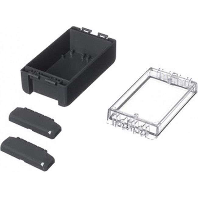 96023124 B 140806 PC-V0-G-7024, Bocube Series Graphite Grey Polycarbonate V0 Enclosure, IP66, IP68, IK07, Transparent Lid, 151 x 80 x 60mm