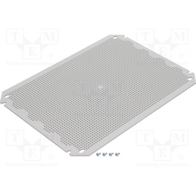 NEO MPI 4232, ABS Perforated Mounting Plate, 280mm W, 3mm L