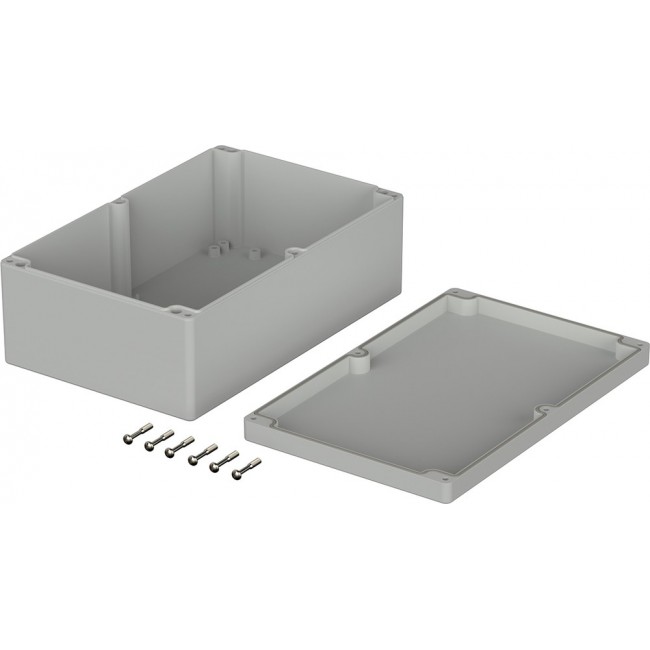 03240000, Euromas Series Light Grey ABS Enclosure, IP65, Light Grey Lid, 250 x 160 x 90mm