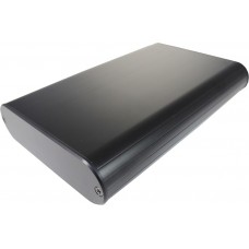 MXA4-13-20BBP, MXA Series Black Aluminium Handheld Enclosure, , 200 x 130 x 35mm