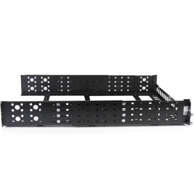 UNIRAILS2U, Metal, Steel Rack Mount 16.500" L x 18.900" W x 3.500" H (419.10mm x 480.06mm x 88.90mm) Black