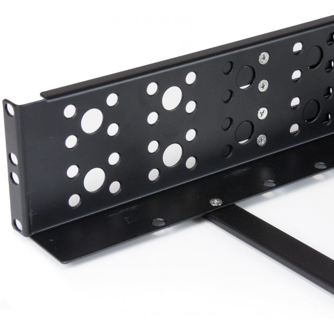 UNIRAILS2U, Metal, Steel Rack Mount 16.500" L x 18.900" W x 3.500" H (419.10mm x 480.06mm x 88.90mm) Black