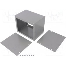 1415C, Enclosures, Boxes, & Cases ASA 61 Grey, Utility 6x5x4" Steel