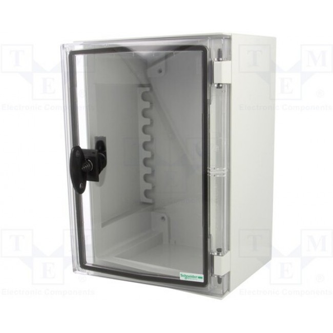 Control cabinet, (H x W x D) 300 x 200 x 160 mm, IP66, polyester, light gray, NSYPLM32TG