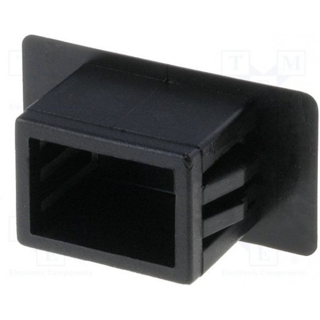 BPE-SC-1-01, Stopper; polyamide; black; UL94V-2; Panel thick: 1.4?3.5mm; C: 12mm