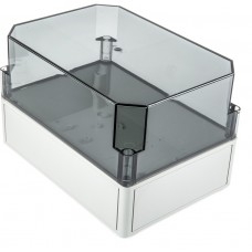 11200801, TK PS Series Grey Polystyrene Enclosure, IP66, Transparent Lid, 254 x 180 x 165mm