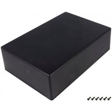 1591XXFBK, Enclosures, Boxes, & Cases Flame Retardant ABS 8.7x5.9x2.3" Black