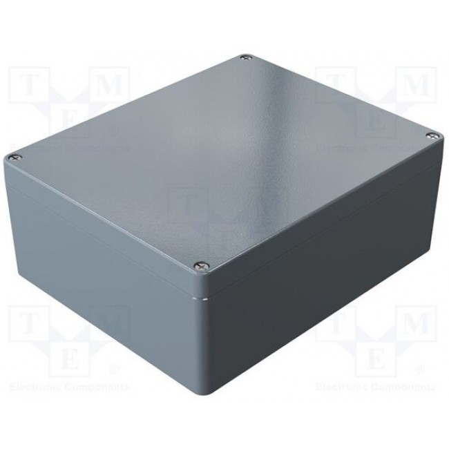 01232811, Aluminium Standard Series Grey Die Cast Aluminium Enclosure, IP66, IK09, Grey Lid, 280 x 230 x 110mm