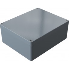 01232811, Aluminium Standard Series Grey Die Cast Aluminium Enclosure, IP66, IK09, Grey Lid, 280 x 230 x 110mm