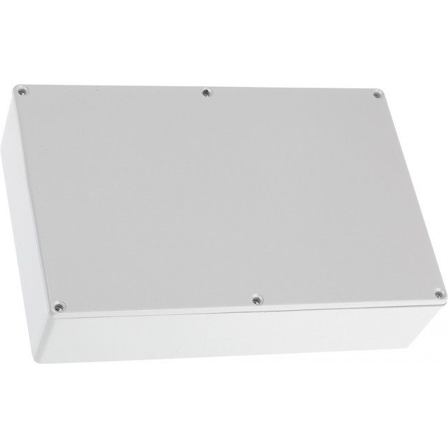 Grey Die Cast Aluminium Enclosure, Grey Lid, 222.1 x 145.9 x 55.9mm