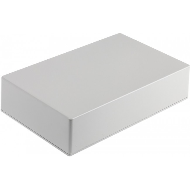 Grey Die Cast Aluminium Enclosure, Grey Lid, 275 x 175 x 65.5mm