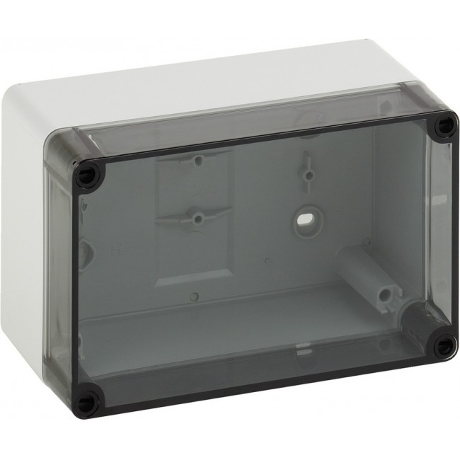 74402201, AK Compact Range Series Transparent Polystyrene Enclosure, IP65, Transparent Lid, 200 x 125 x 122mm