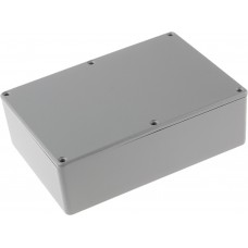 Grey Die Cast Aluminium Enclosure, Grey Lid, 171.9 x 120.9 x 55mm