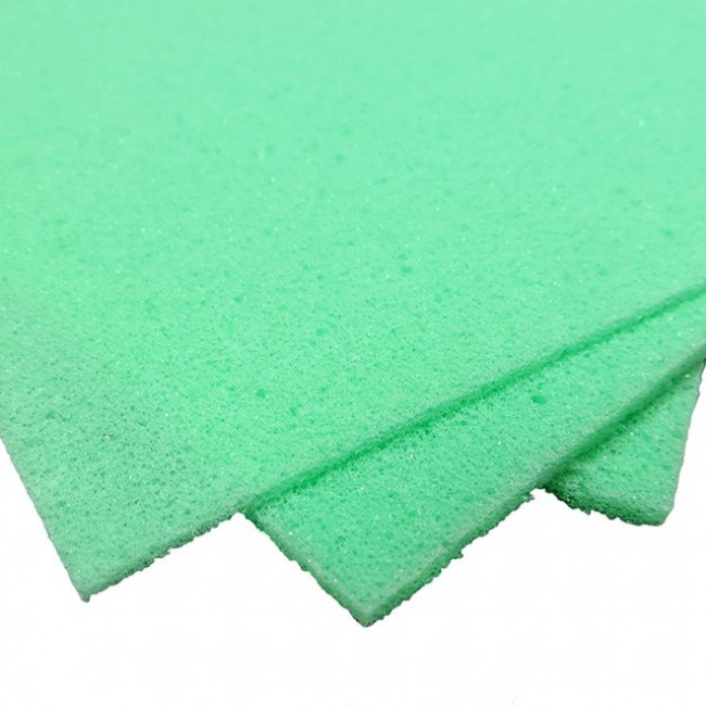 CF47EG 3MM, Foam 5.00" W x 7.00" L (127.0mm x 177.8mm) X 0.118" (3.00mm) Polyurethane Green